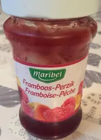 Confiture framboise-pêche