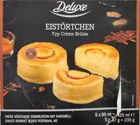 Creme Brulee Eistörtchen, 5er Karton