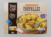 Farfalle aux champignons et au poulet