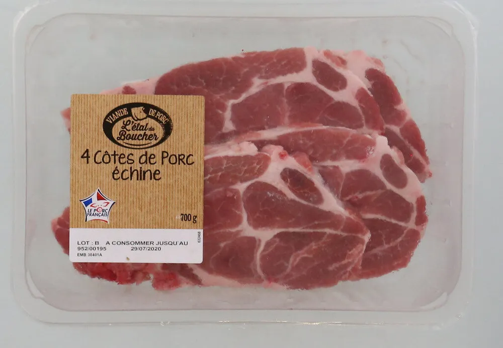 Côtes de porc échine