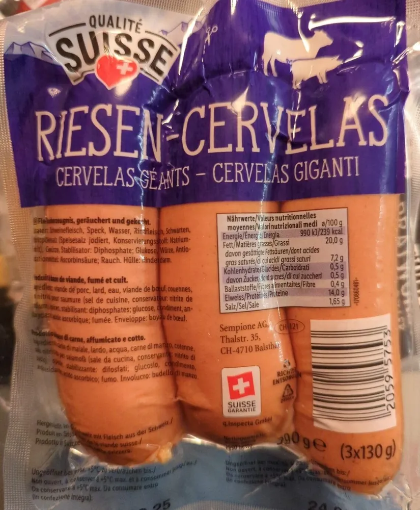 Riesen-Cervelas