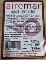 Burguer Meat Cerdo