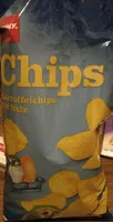 Kartoffelchips mit Salz