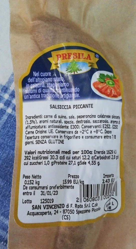 Salsiccia piccante