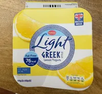 Light greek lemon yogurts