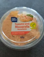 Tomate und mozzarella  Brotaufstrich