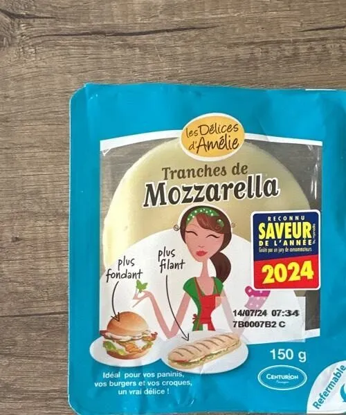 Tranches mozzarella