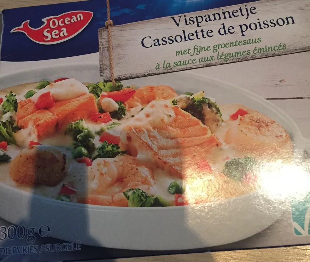 Cassolette de poisson sauce legume