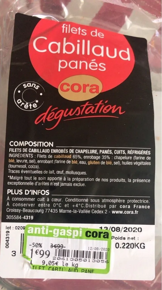 Filets de cabillaud