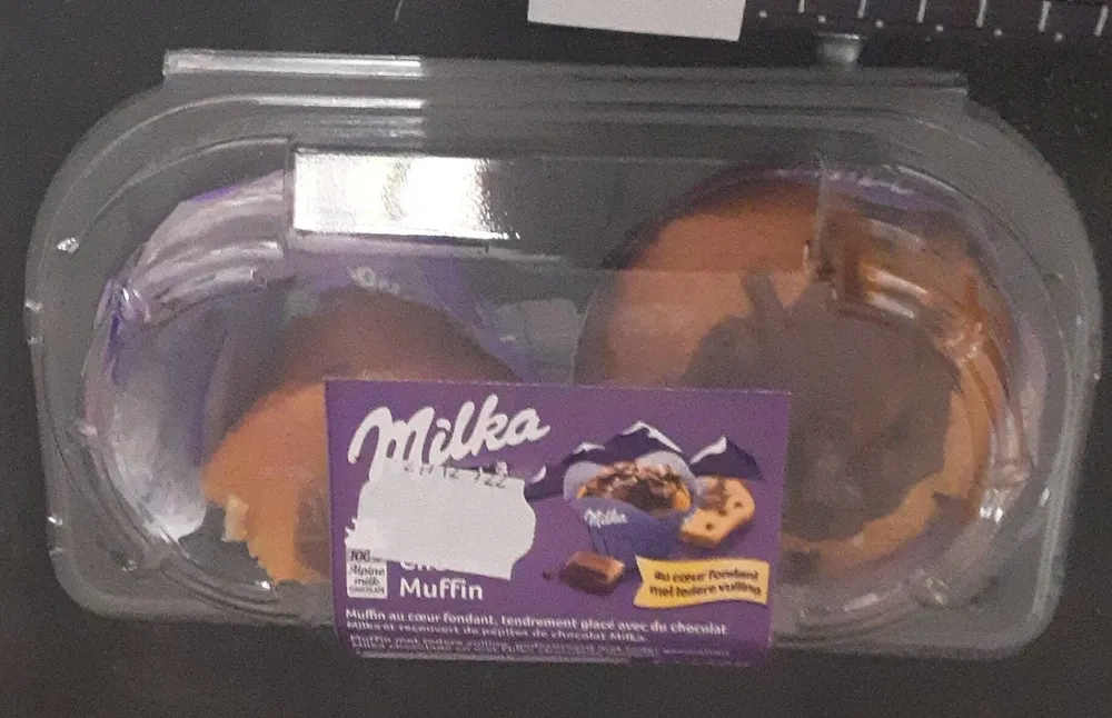 Muffins Milka au cœur coulant