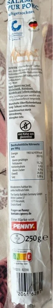 Delikatess salami pur porc