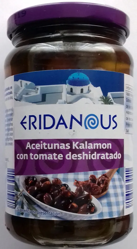 Aceitunas Kalamon con tomate deshidratado