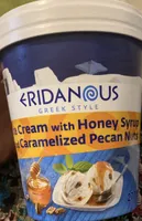 ice cream with honey syrup