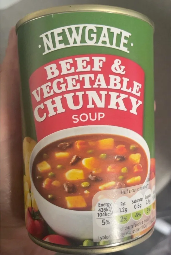 Newgate beef and vegtable soup