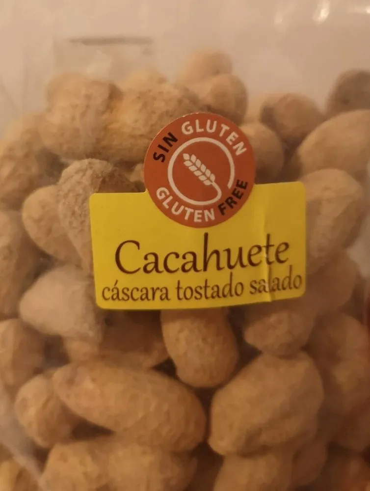Cacahuete cáscara tostado salado