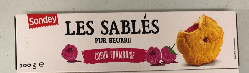 Sablés pur beurre coeur framboise
