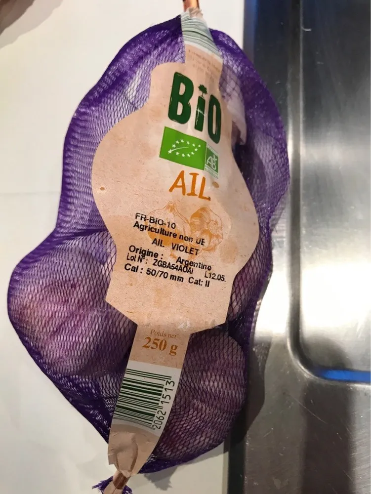 Ail Bio (origine France/Espagne/Argentine)