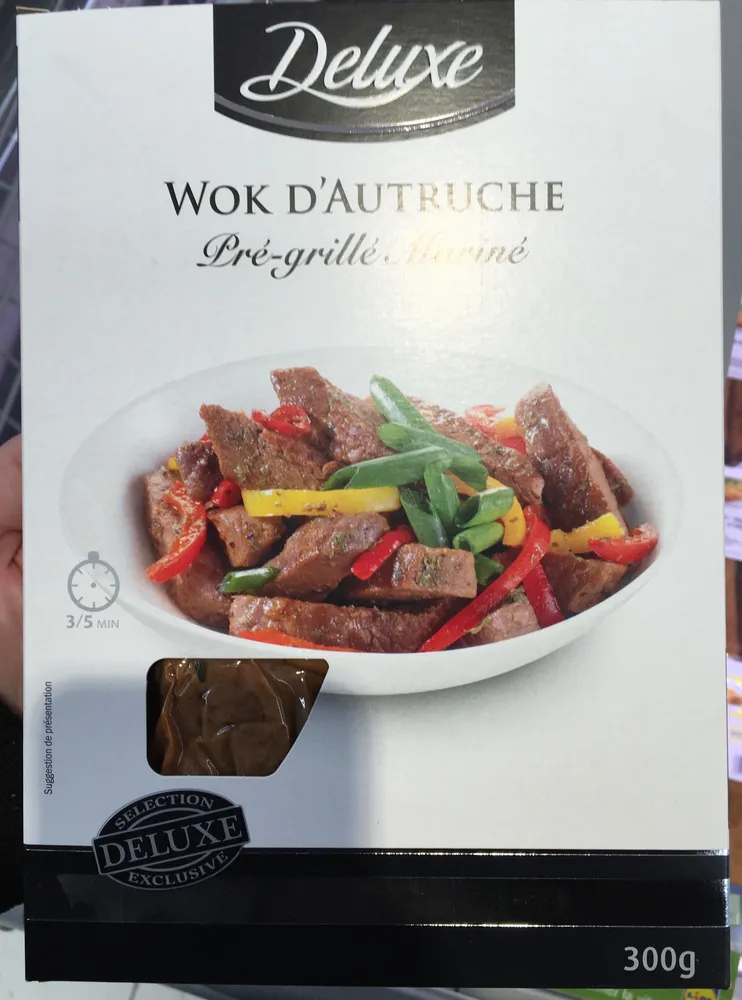 Wok d'Autruche pré-grillé mariné