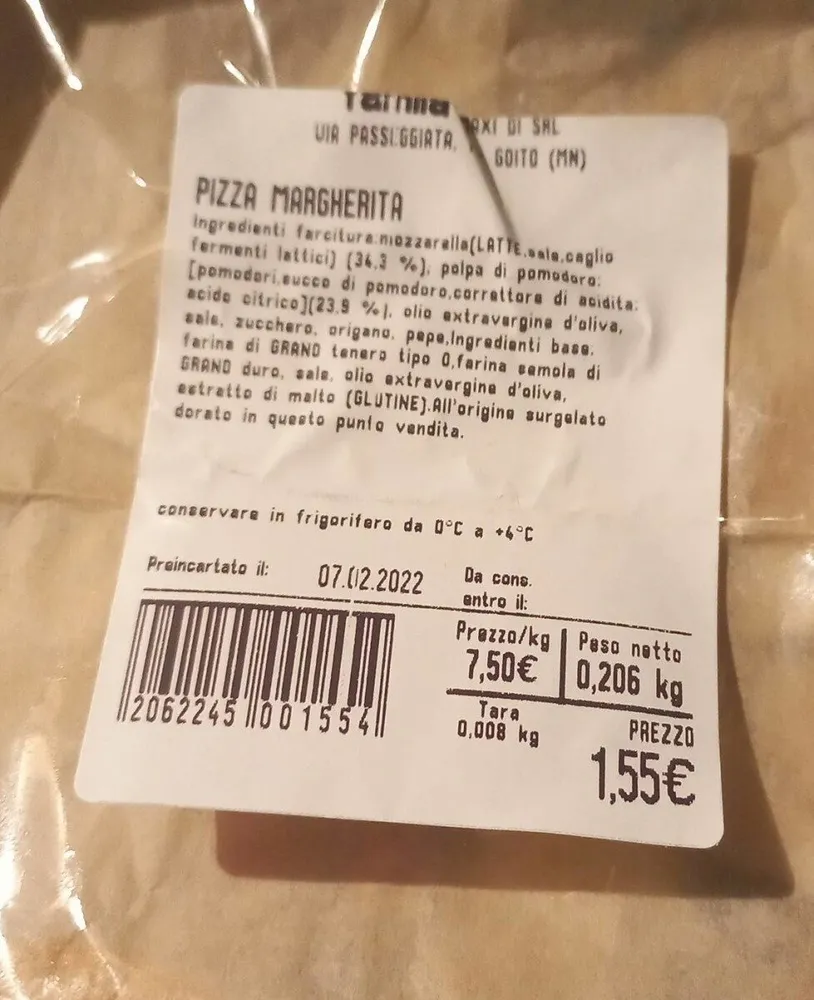 pizza margherita