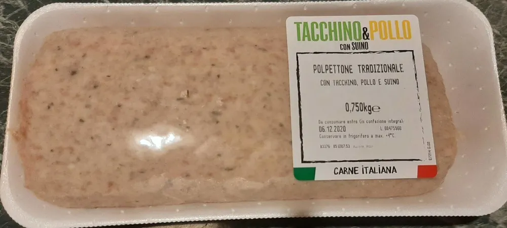 Polpettone con tacchino, pollo e suino