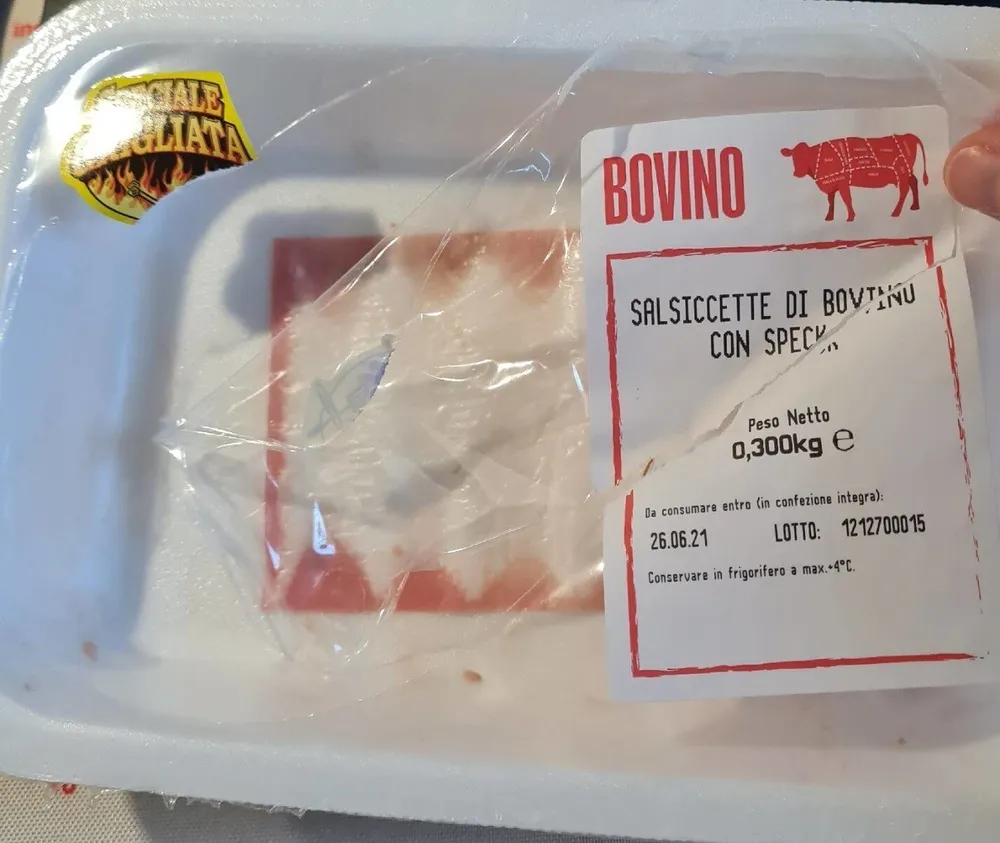 Salsiccette di bovino con speck