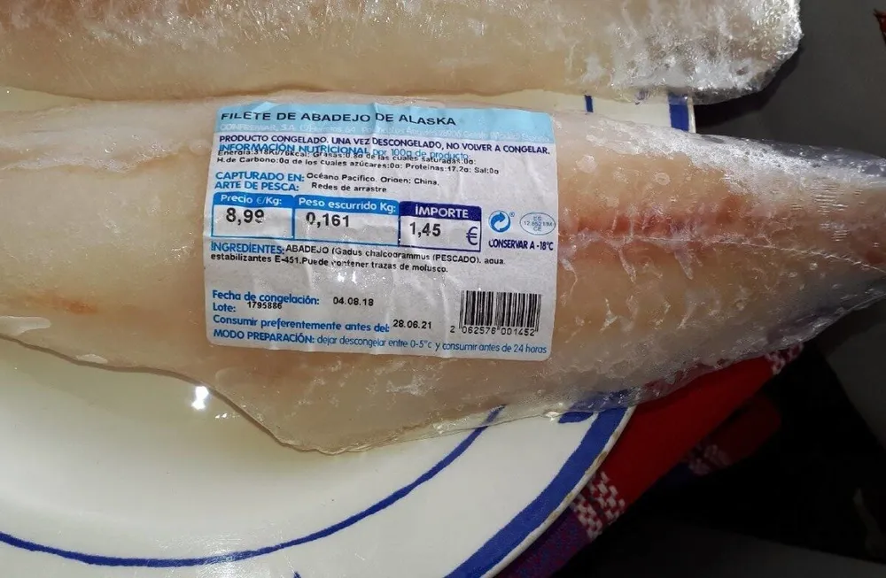 Filete de abadejo de Alaska