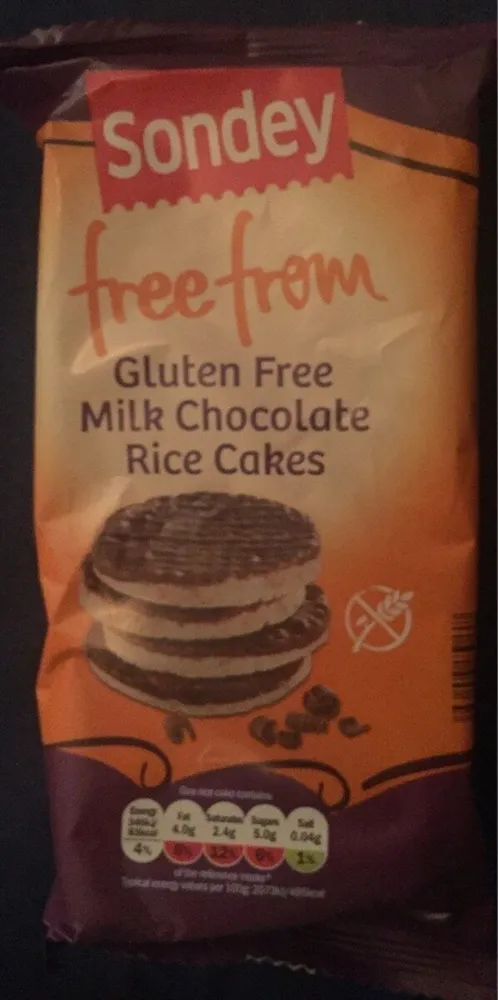 milk chocolate rice cakes