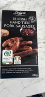 12 Irish hand tied pork sausages