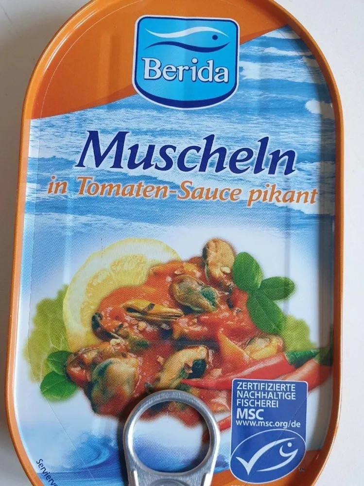 Miesmuscheln in Tomatensauce pikant