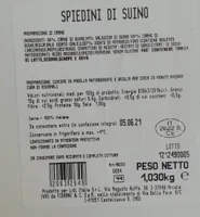 Spiedini di suino