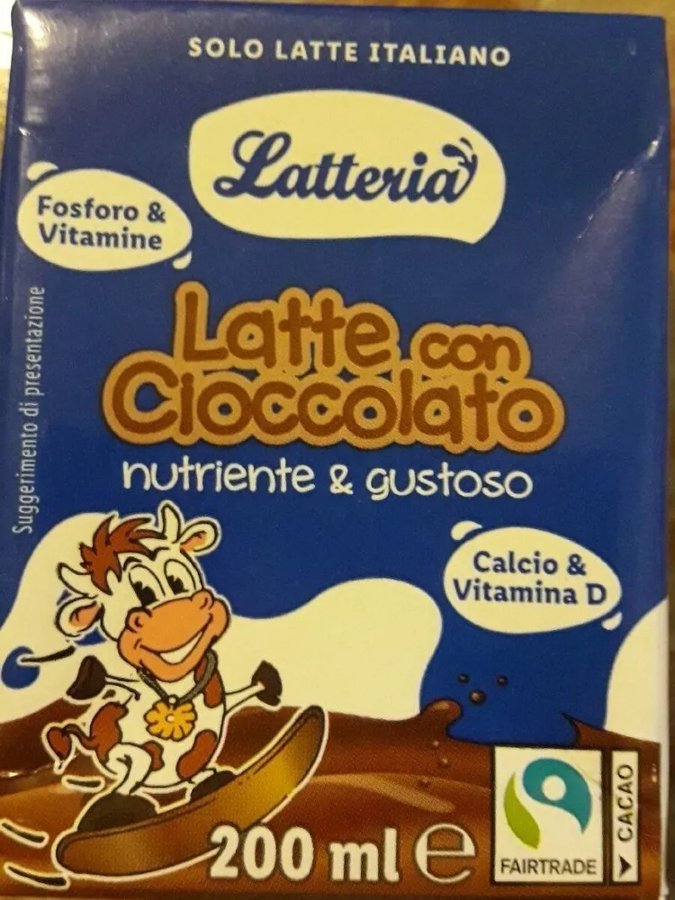 Latte con cioccolato