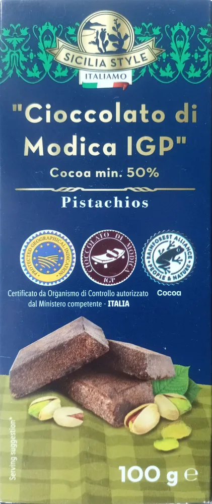 Cioccolato di Modica IGP - pistacchio