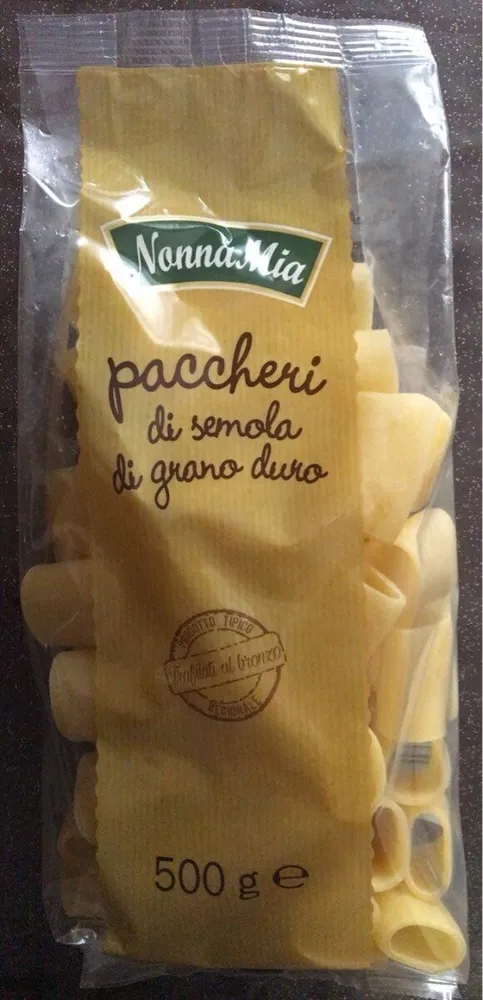 paccheri di semola di grano duro