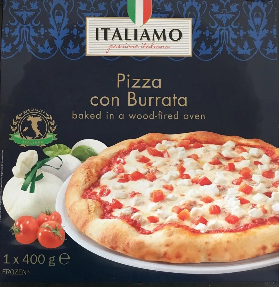 Pizza con Burrata