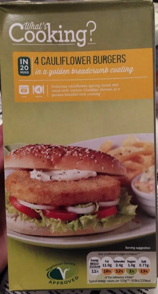 Cauliflower burgers