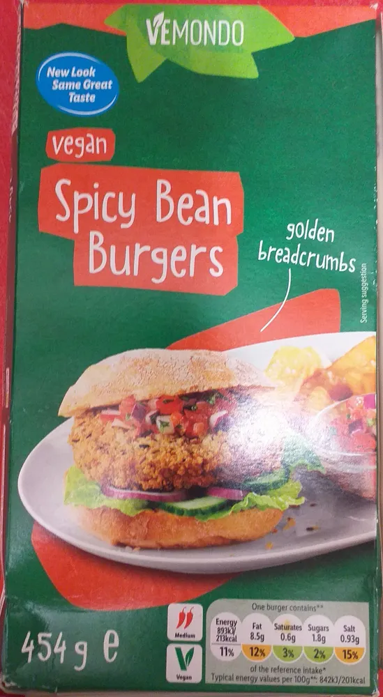 Vegan Spicy Bean Burgers