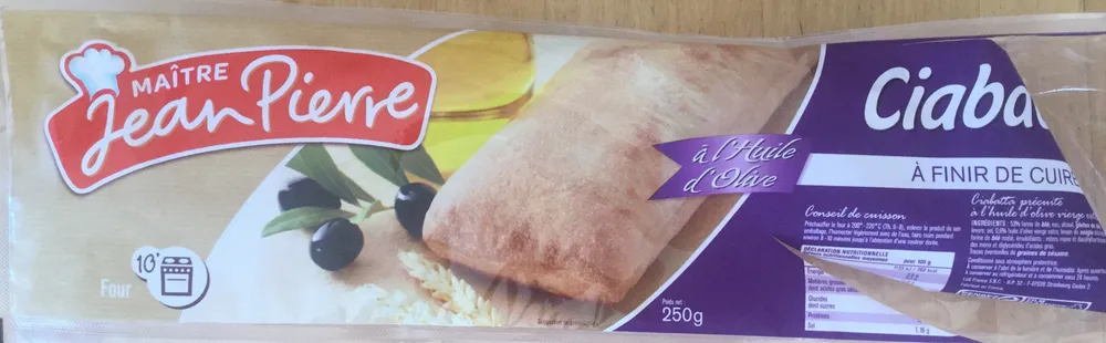 Ciabatta à finir de cuire