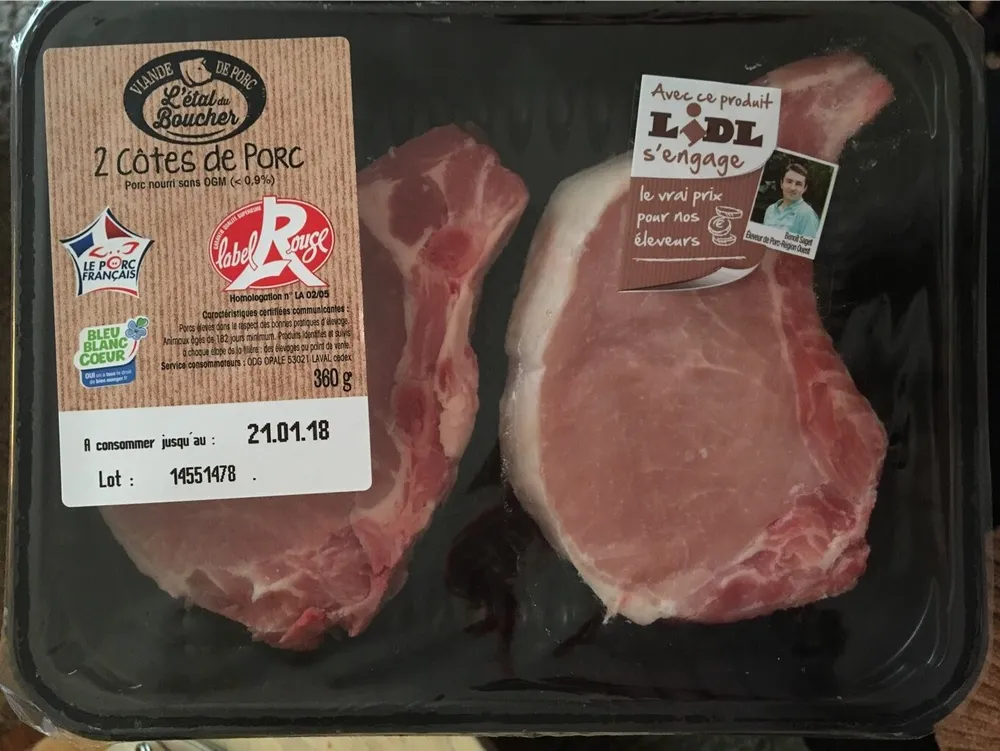 Côtes de Porc Label Rouge