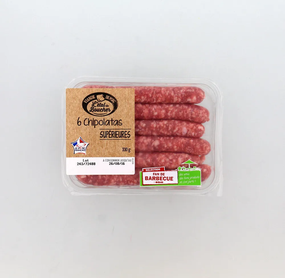 6 chipolatas supérieures V.P.F.