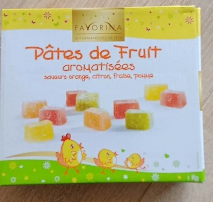 Pâtes de fruits aromatisées