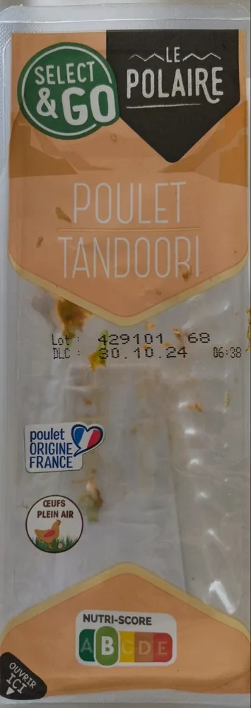 Sandwich polaire poulet tandoori