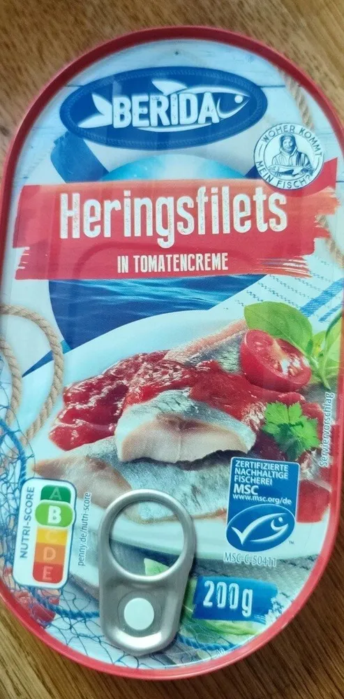 Heringsfilet in tomatencreme