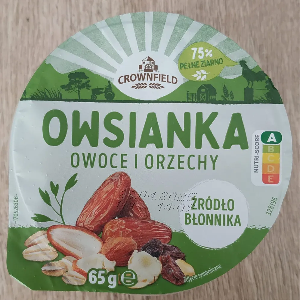 Owsiankaowoce i orzechy