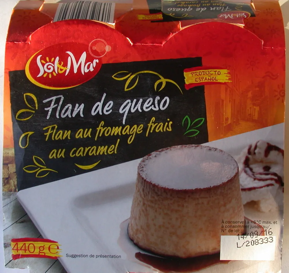 Flan au fromage frais au caramel