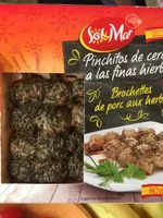 Brochettes de porc aux herbes