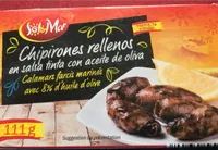 Calamars farcis marinés à l'huile d'olive
