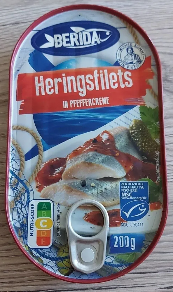 Heringsfilets in Pfeffercreme