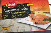 Crevettes blanches cuites