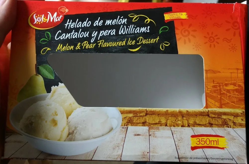 Glace Poire Williams et Melon Cantalou