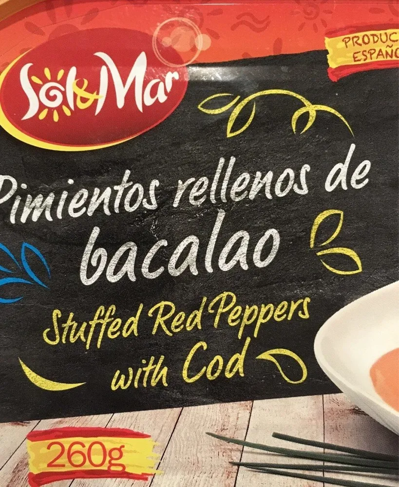 Pimientos rellenos de bacalao